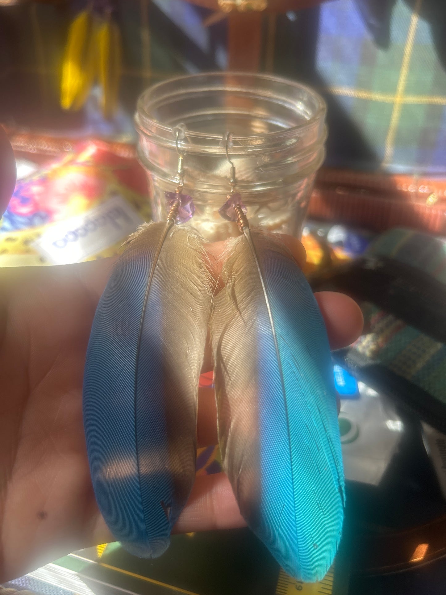 Guacamaya Feather Earrings