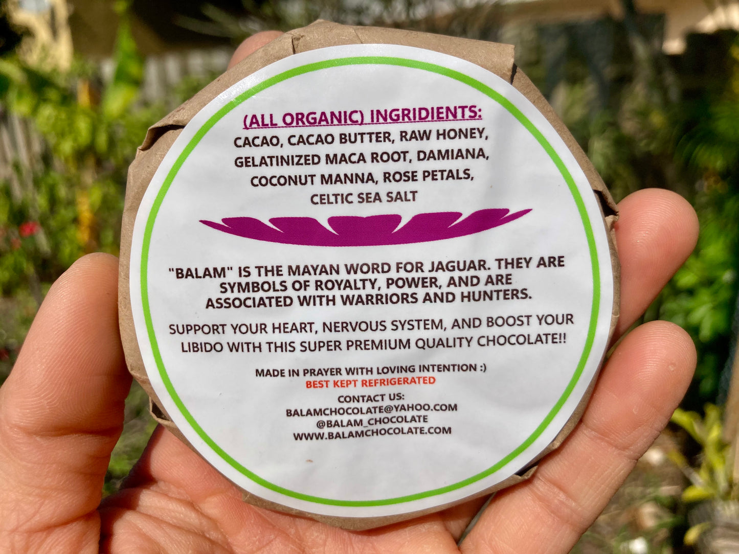 Mezcla de chocolate Peruano afrodisíaco